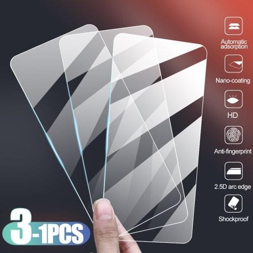 1-3Pcs Protective Glass for Huawei P20 lite P10 Plus Screen Protector Film on HUawei P9 P8 lite 2018 P30 P40 Lite Tempered Glass