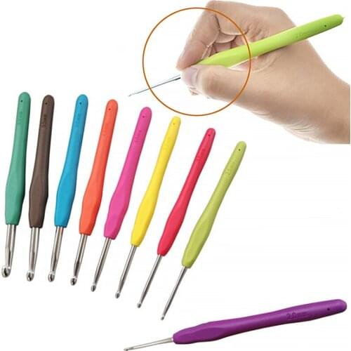 1Pcs Knitting Crochet Needles for Women Mulit Colors Smooth No Rough Edges Needles Female Casual DIY Sewing Tools Accessories