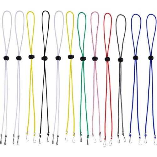 12 Pcs Mask Holder Adjustable Length Face Mask Lanyard Convenient Safety Hanger