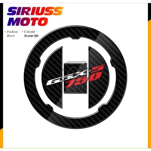 3D Carbon-look Motorcycle Fuel Gas Cap Protector Decals Case for 15-16 Suzuki GSXS750 GSX-S750 2015 2016