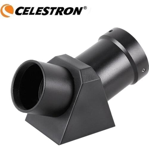 Celestron 1.25'' Diagonal Zenith Mirror Adapter Full Metal 45 Degree HD Positive Prism Astronomical Monocular Telescope Eyepiece