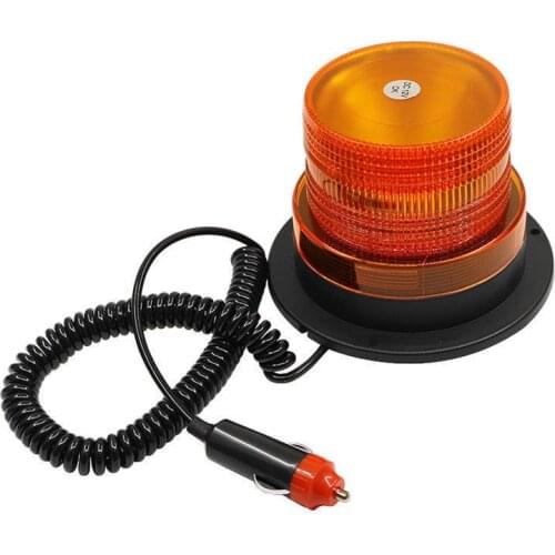 Automobile Rotating Traffic Safety Warning Light Calibration Lamp Trailer Led Yellow Round Ce iling Mounted Guard Box Flash Lamp