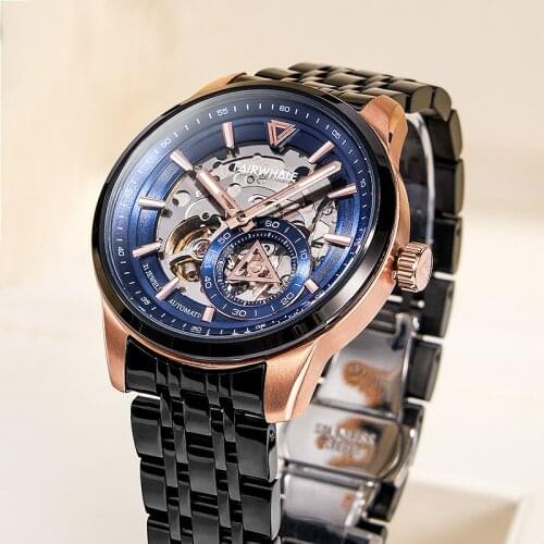 Casual Sport Watches For Men Top Brand Luxury Leather Wrist Watch Man Clock Fashion Men Mechanical Wristwatch Relogio Masculino