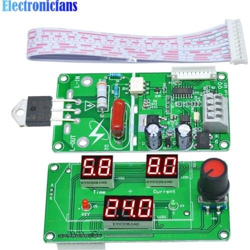100A/40A LED Digital Single Pulse Encoder Spot Welder Welding Machine Transformer Controller Board Time Control Board Module DIY