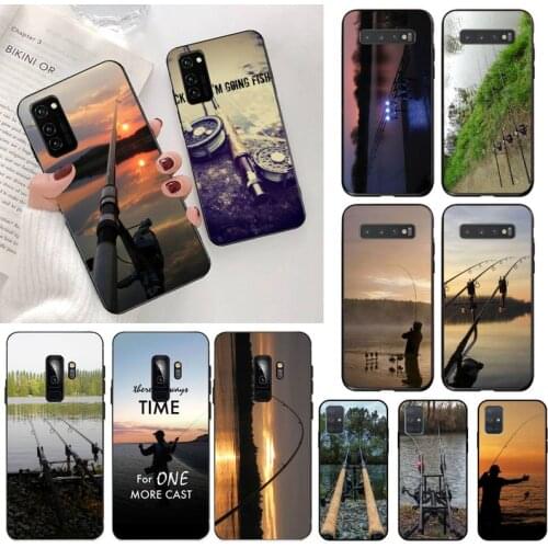 CUTEWANAN CARP FISHING RODS Soft Phone Case Cover for Samsung S20 plus Ultra S6 S7 edge S8 S9 plus S10 5G lite 2020