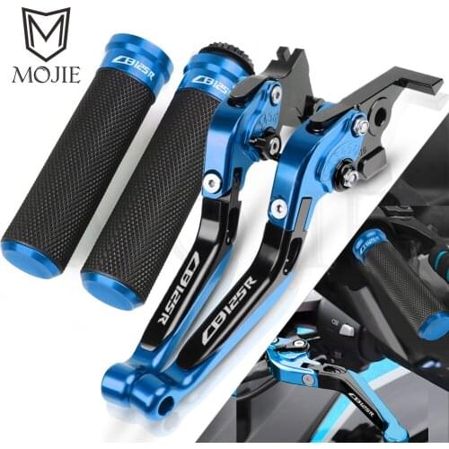For Honda CB125R CB 125R CB 125 R CB125 R 2011-2020 2019 2018 2017 Motorcycle CNC Brake Clutch Levers Handlebar Hand Grips Set