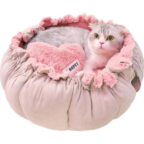Dorakitten 1pc Creative Soft Warm Pet Bed Nest Adjustable Drawstring Pet Nest Bed Pet Cushion For Cats Puppies Pet Supplies