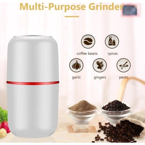 Electric Grinder Herbal Grinder Crusher for Spices Electric Spice Grinder Stainless Steel with a Cleaning Brush