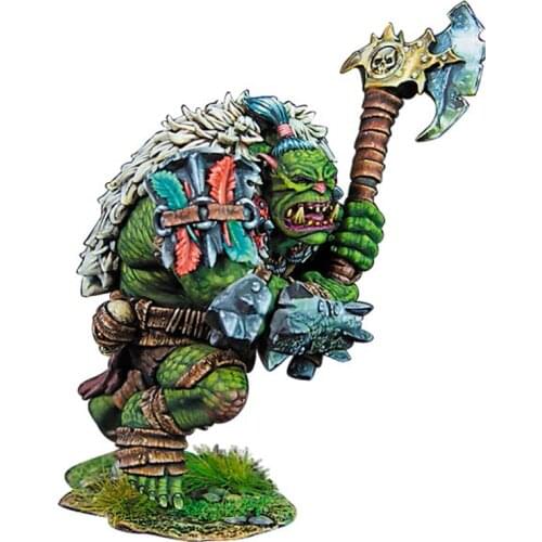 60mm Resin Model figure GK, Orc Marauder 1 Mgur Kick, Fantasy theme, Unassembled and unpainted kit