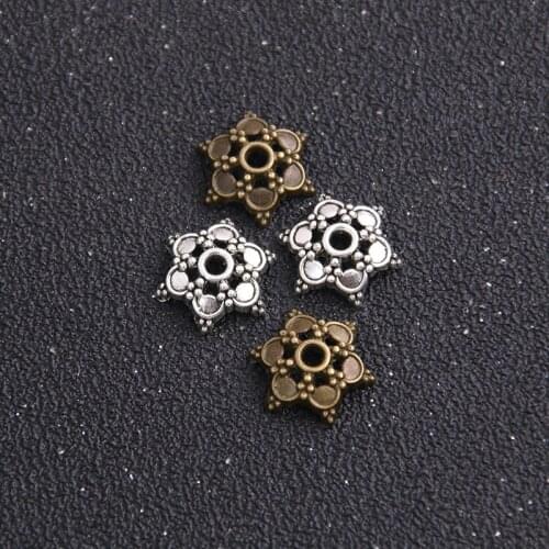 18pcs 14*15mm Antique Bronze/ Alloy Metal Plated Spacer Bead Finding Cone Surround Pattern DIY Receptacle