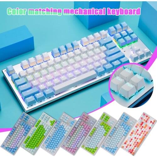 87 Keys Mechanical Keyboard Backlit Bluetooth Wireless Keyboard Gaming Keyboard For Laptop Tablet Phone Клавиатура