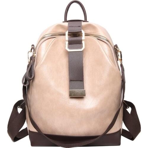 Best-selling brand womens backpack retro leather teenage female bag teenage children bag leisure small womens backpack