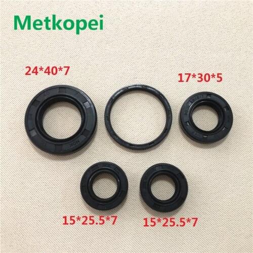 Scooter DIO50 full complete engine oil seal rubber crankshaft gear shaft seal for Honda Elite 50cc DIO 50 AF17 AF18 AF27 AF28