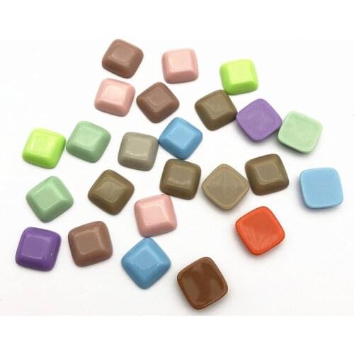 New arrival! Mix color 15mm 100pcs Acrylic Square-shape Beads for earrings,Earring parts,jewelry findings