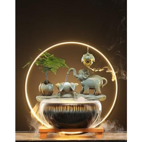 New Chinese style Fountain landscape fish tank flow of water geomantic Transfer the ball garden decoration accessories ceramic