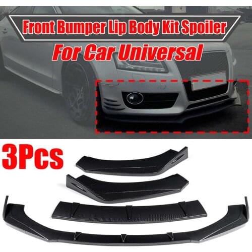 New Universal Car Front Bumper Splitter Lip Body Kit Spoiler Diffuser For Audi A5 Sline S5 RS5 09-16 For BMW For Benz For Mazad