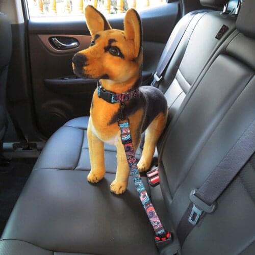 Printed Dog Pet Leash Cat Car Safety Belt Adjustable Chihuahua Straps Rope For Small Medium Puppy Teddy Bulldog Travel Leads