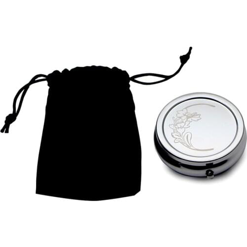 Personalized Pill Box Case Engraving Included Comes with Velvet Pounch Bags PY01/03S