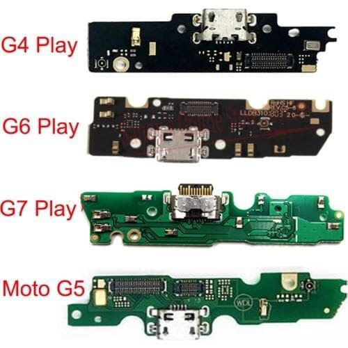 50 PCS USB Charging Port Board Dock Flex Cable For Motorola Moto G4 G5 G6 G7 Play Charger Port Connector Board Flex Cable Part