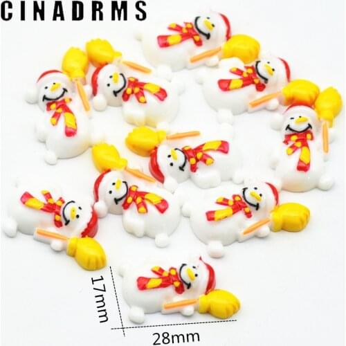 Christmas Selling|17mmX28mm Resin Snowman Cabochons|FaltBack Christmas Snowman Miniatures Crafts