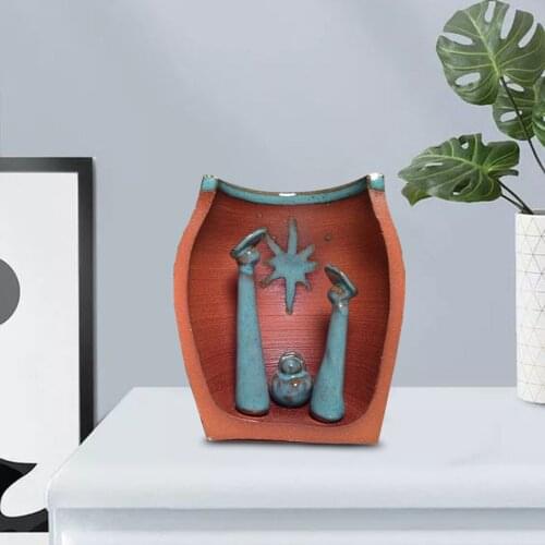 Traditional Resin Small Xmas Christmas Nativity Scene Figurines Christ Jesus Figures Decor Gifts