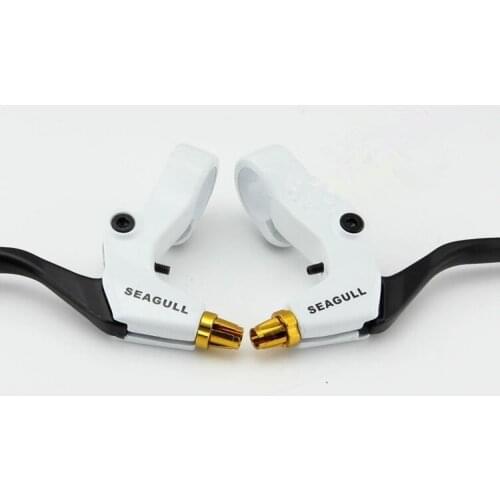 High-grade aluminum mountain bike bicycle brake to brake lever / white ultralight brake handle / bicycle accessories