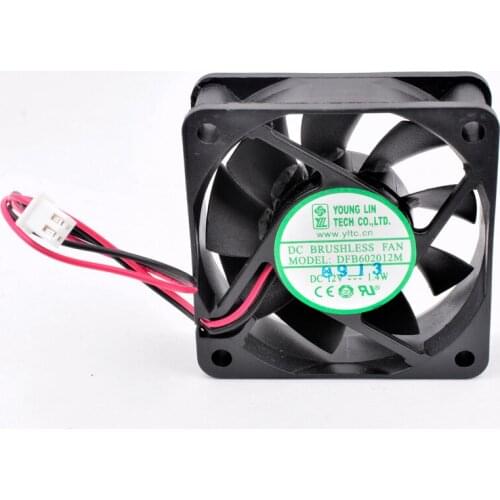 DFB602012M 6cm 60mm fan 60x60x20mm DC12V 1.4W 2 ball bearings are used for the cooling fan of the chassis power charger