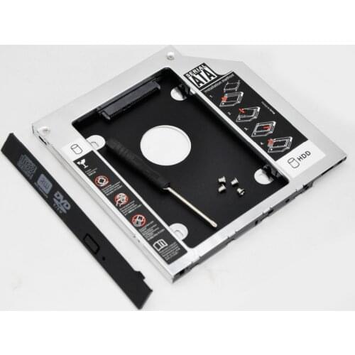 WZSM New 9.5mm 2nd SATA HDD SSD Hard Disk Drive Caddy for HP ProBook 655 650 645 640 G1 G2 Removable Faceplate