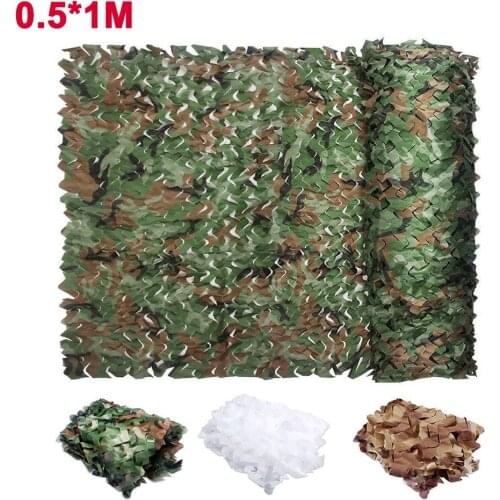 0.5x1m Hunting Military Camouflage Nets Woodland Army training Camo netting Car Covers Tent Shade Camping Sun Shelter