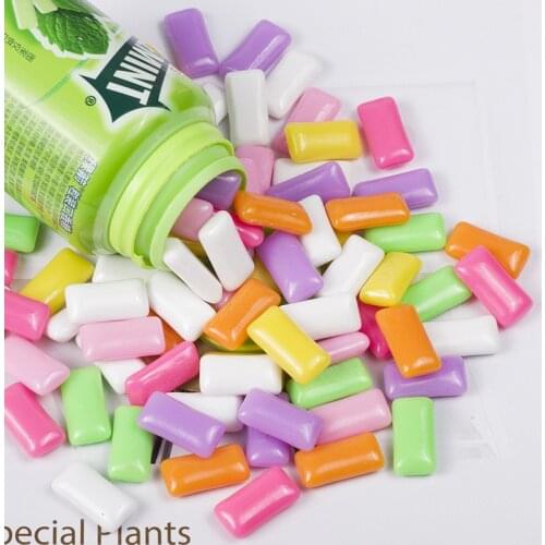 10Pcs Simulation Chewing Gum Resin Cabochon Miniature Artificial Fake Food DIY Phone Case Decoration Embellishment Scrapbooking