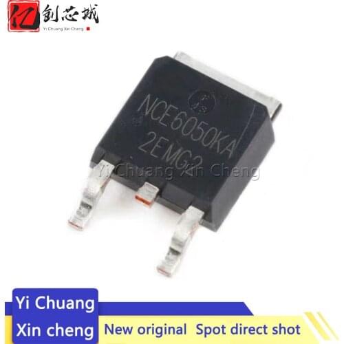 10PCS NCE6050KA TO-252 50A 60V N-CH TO252 DPAK SMD MOSFET new and original IC Chipset