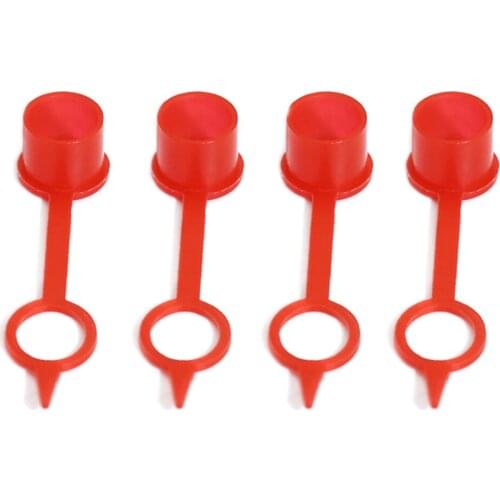 100pcs M6 M8 M10 RED Polyethylene Plastic Dust Cap Dust Cover Protection Cover Cap for Grease Gun Zerk Fitting