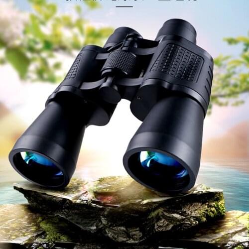 10x50 Wide-Angle Professional Binoculars HD Low-Light Night Vision High Magnification Long-Distance Zoom Hunting Binoculars
