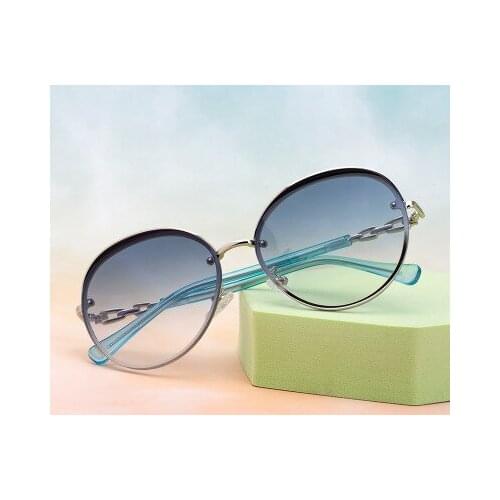 2020 Luxury Brand Design Diamond inlay round Sunglasses Fashion Glasses Women Round Vintage Sunglasses Party Women ins Popular