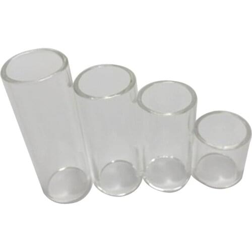 4Pcs Glass Slide Glass Guitar Finger Sliders Guitar Accessories for Guitar Bass 70mm 60mm 51mm 28mm