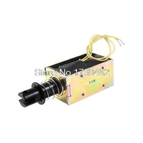 5mm/0.5Kg 76.8W Power Wired Open Frame Pull Type Solenoid Electromagnet DC 48V