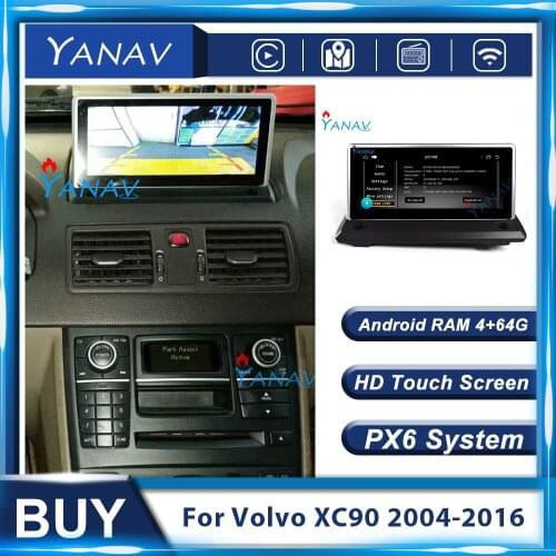 For Volvo Xc90 2004-2016 Car Radio Px6 2 Din Android 9.0 Autoradio Stereo Multimedia Player Audio GPS Navigation HD Touch Screen