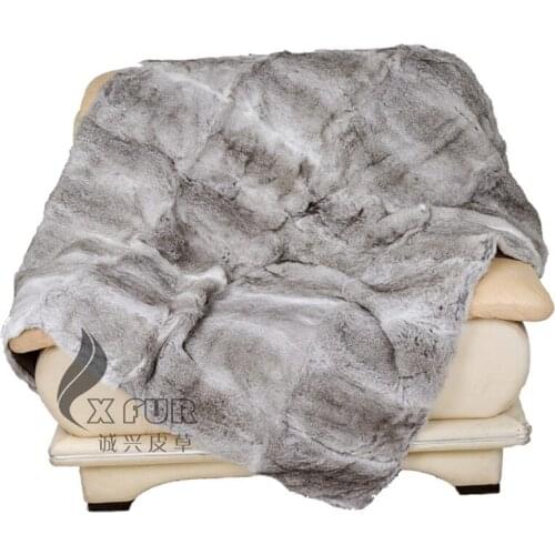 CX-D-08A/Z 200X150 Natural Colour Genuine Rabbit Fur Carpet