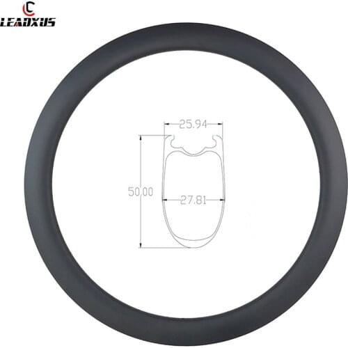 700C 50mm clincher/tubeless road disc carbon rim 26mm wide UD 3K matte/glossy 20H 24H 28H 32H disk brake wheel
