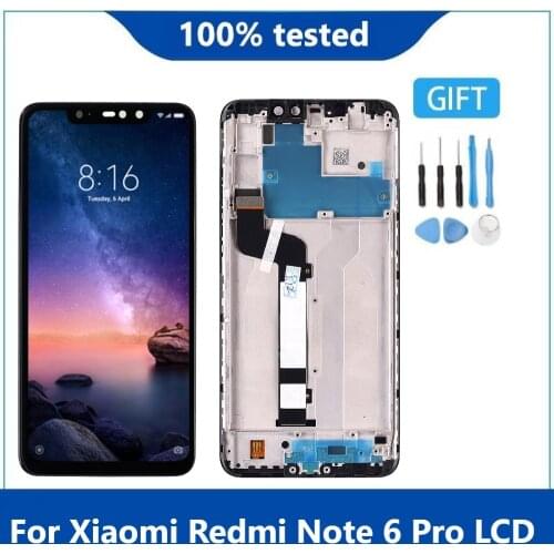 Good Quality for Xiaomi Redmi Note 6 Pro LCD Display Touch Screen Digitizer LCD For Redmi Note6 Pro Assembly with Frame