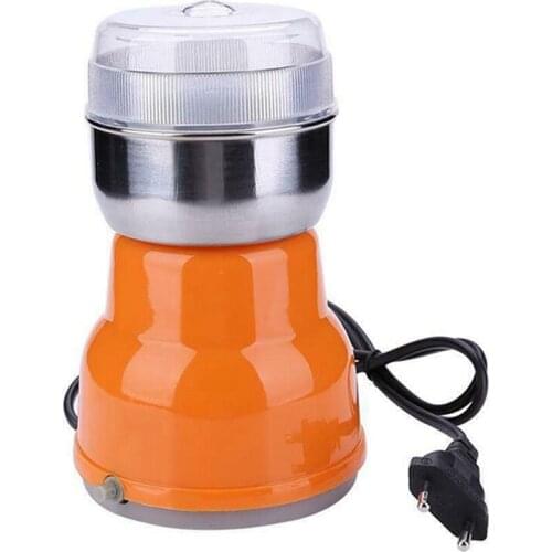 220V Electric Stainless Steel Coffee Bean Grinder Home Kitchen Grains Grinder Coffee Milling Machine EU Plug Coffee Accessories