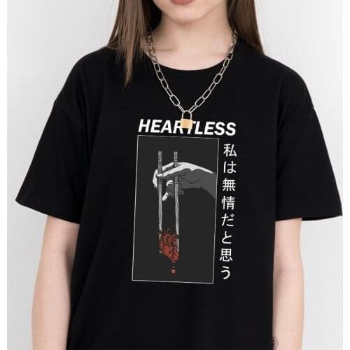 Summer Japanese punk fashion women streetwear T-shirt plus size cartoon anime tees Harajuku kawaii Ulzzang tops women clothing