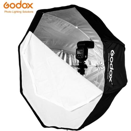 Godox 120cm 47in Portable Octagon Softbox Umbrella Brolly Reflector for Speedlight Flash