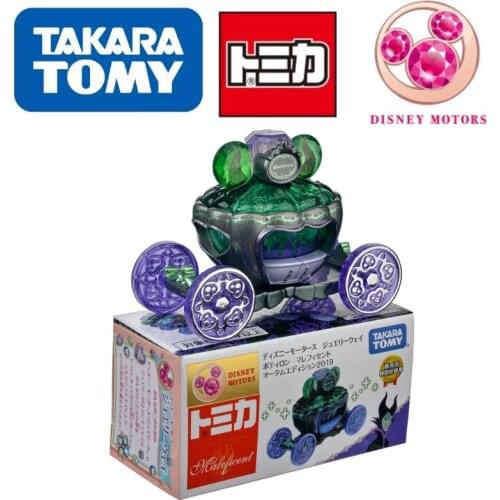 TOMY Alloy Car Disney Motors Jewelry Way Witch Potiron Maleficent Toys Suitable For Childrens Palm Size Gifts