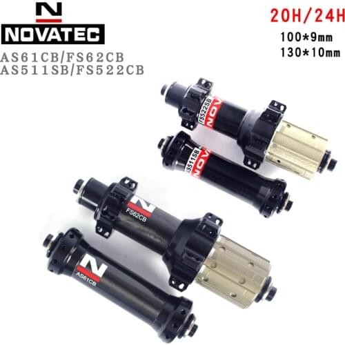 Novatec Highway Bike hub AS61CB / FS62CB / ultra light carbon fiber straight drawing 4 Bearing 20 / 24 hole 10 11 speed
