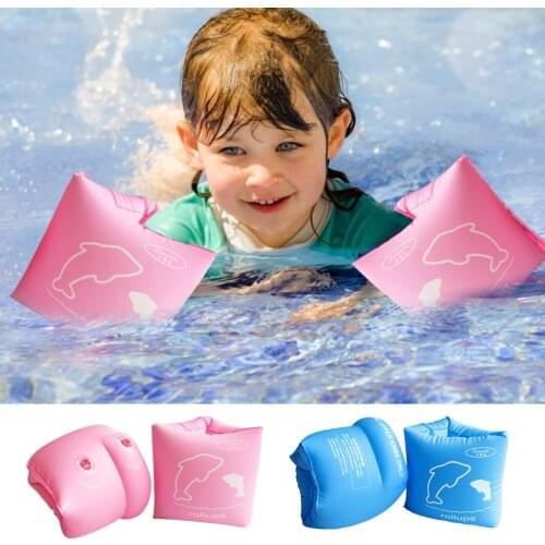 New PVC inflatable Arm Float Ring Air Sleeves Circle Inflatable Children Swimming Arm Floating Ring For Child One Pair