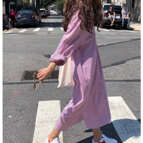 2021 New Summer Shirt Dress Evening Female Vintage Dress Party Oversize Long Sleeve Beach Women Dresses Robe Vestido Prom