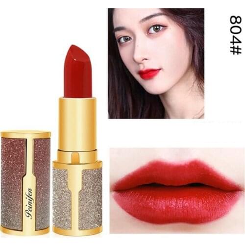 New Bright Star 1Pcs Pearl Velvet Moisturizer Makeup Lipstick,Charm Silky Soft Colored No Shading Lip Stick,Hydrating lip balm