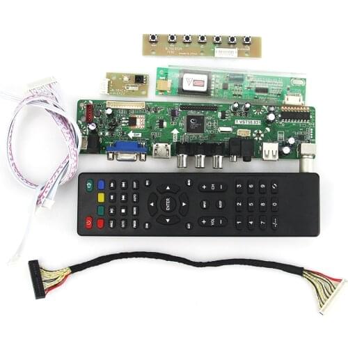 For LP171WX2 LP171WP4-TL03 T.VST59.03 LCD/LED Controller Driver Board (TV+HDMI+VGA+CVBS+USB) LVDS Reuse Laptop 1440x900