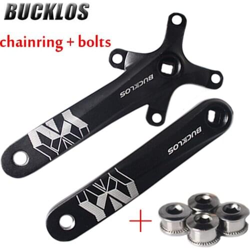 MTB 104BCD Crankset 170mm Aluminum Alloy Bike Crank Square Hole Single/Double chainring Road Mountain Bicycle Accessories